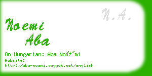 noemi aba business card